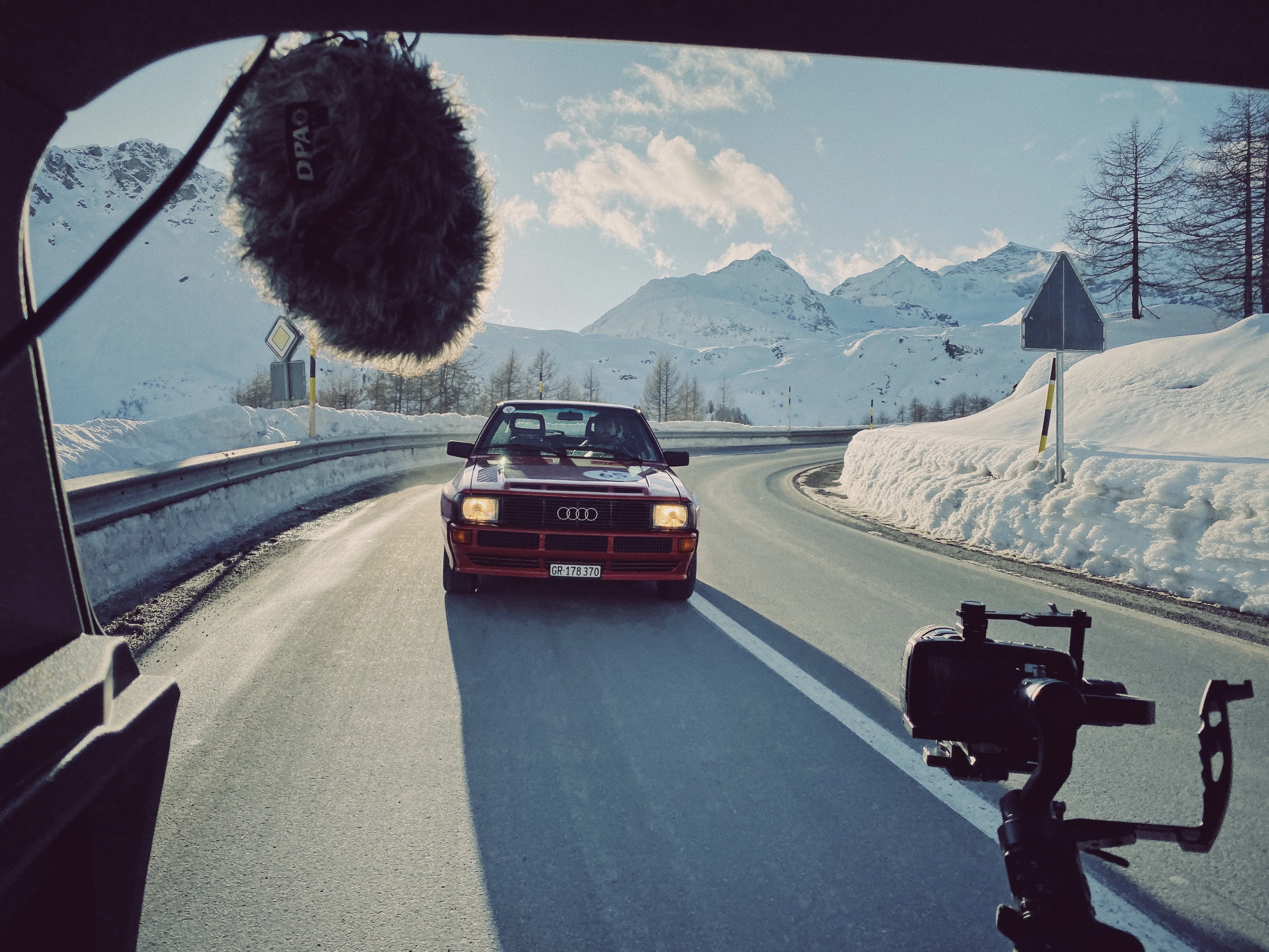 Recording an Audi Quattro in the Swiss Alps